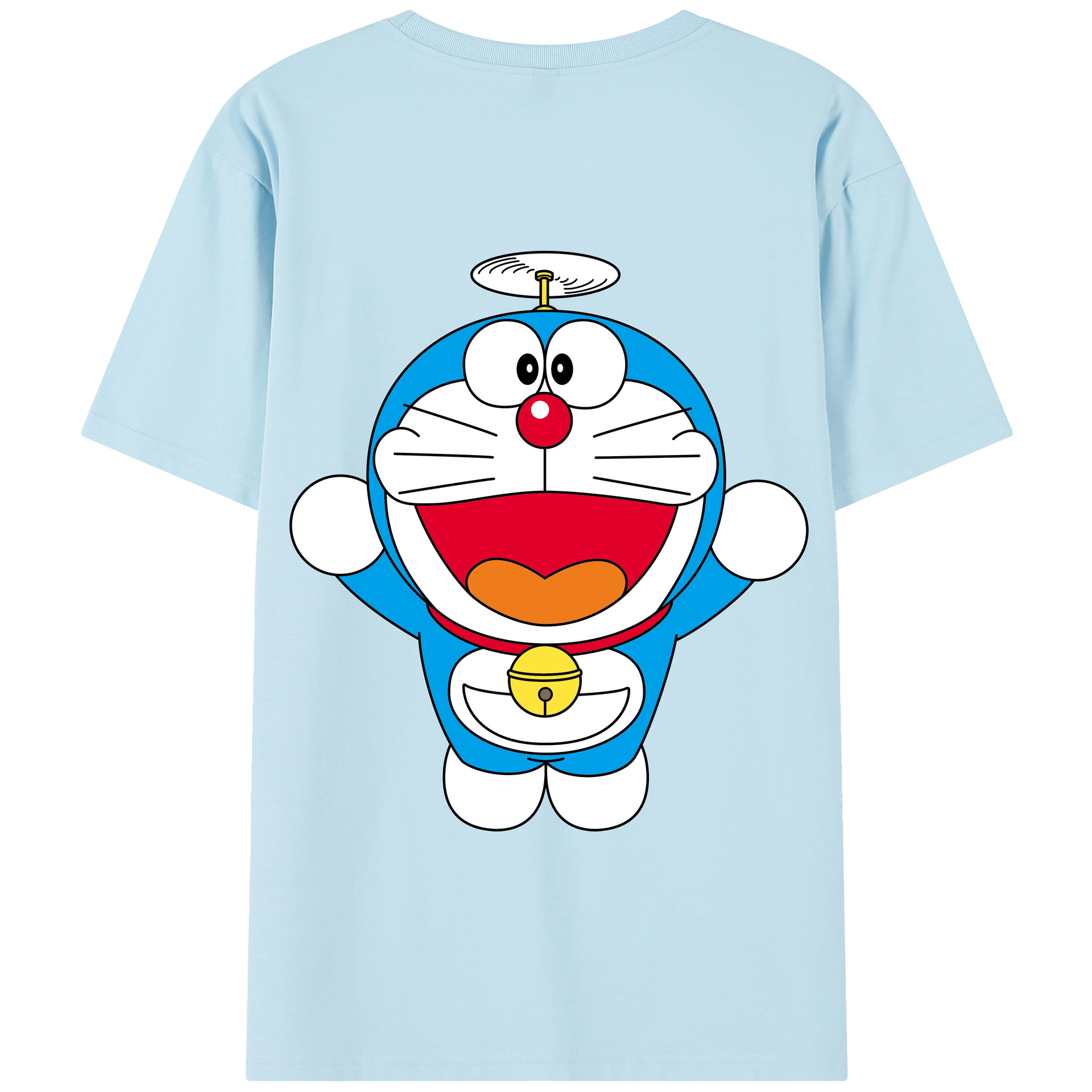 （画像用） ドラえもん Doraemon 綿100％半袖Tシャツ（背面プリント）